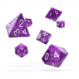 DICE RPG SET SPECKLED
 Color-Purple