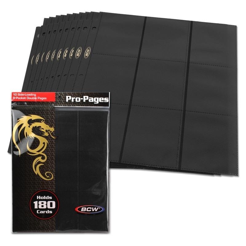 BCW GAMING SIDE LOADING 18-POCKET PRO PAGES