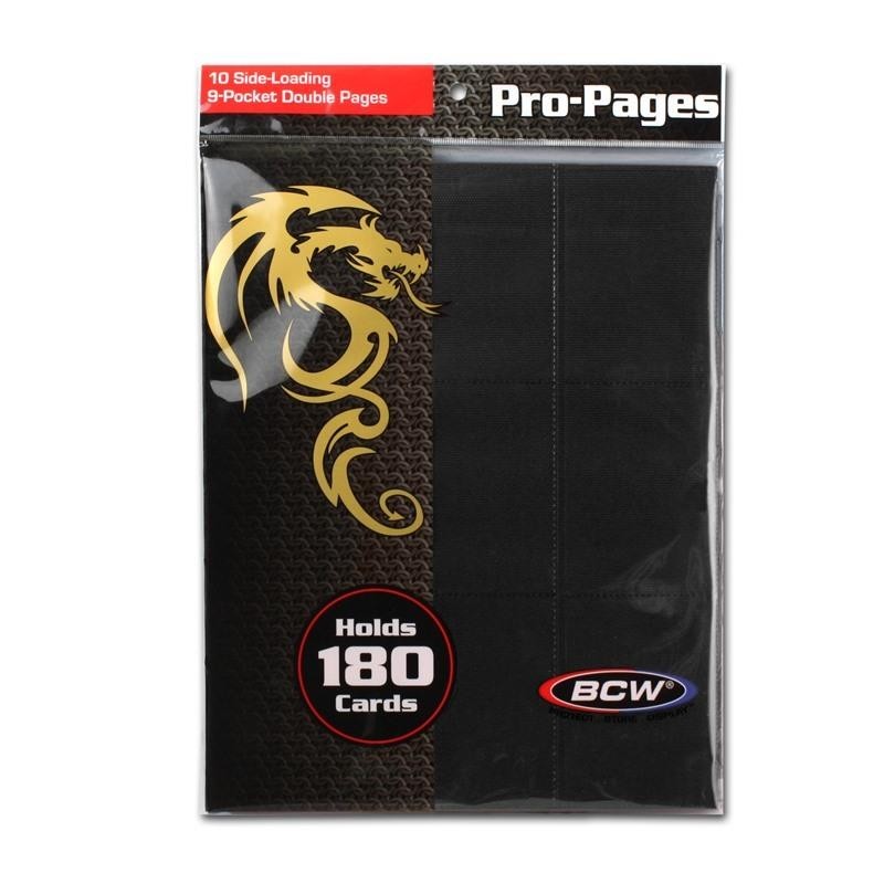 BCW GAMING SIDE LOADING 18-POCKET PRO PAGES