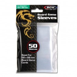 BOARD GAME SLEEVES - 58MM X 89MM