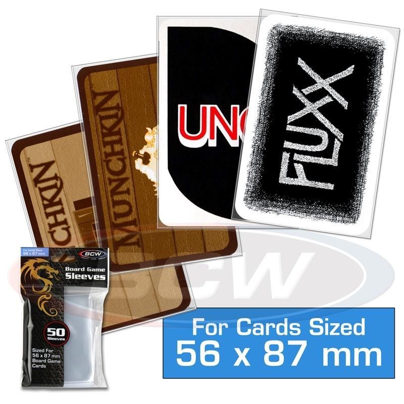 BOARD GAME SLEEVES - 56MM X 87MM