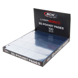 Bcw Laserweld 20 Pocket Page 100 Ct Box