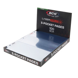Bcw Laserweld 3 Pocket Currency Page 100 Ct Box