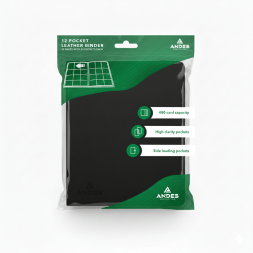Accesorio - Andes Protection 12 Pocket Leather Binder Black