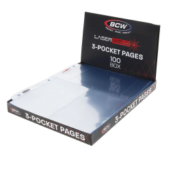 Bcw Laserweld 3 Pocket Photo Page 100 Ct Box