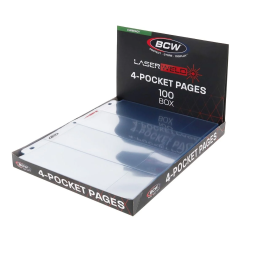 Bcw Laserweld 4 Pocket Currency Page 100 Ct Box