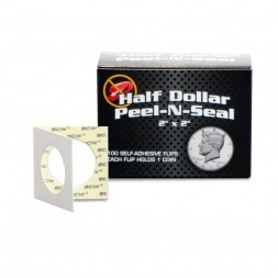 PEEL-N-SEAL FLIPS 2x2 - ADHESIVE - HALF DOLLAR